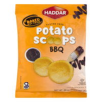 Haddar Potato Scoops, Gluten Free, BBQ, 0.88 Ounce