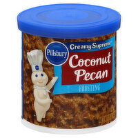 Pillsbury Creamy Supreme Frosting, Coconut Pecan, 15 Ounce