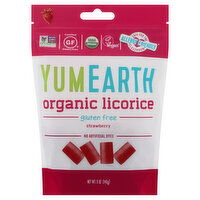 YumEarth Licorice, Organic, Strawberry, 5 Ounce