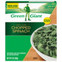 Green Giant Spinach, Chopped, No Sauce, 8 Ounce