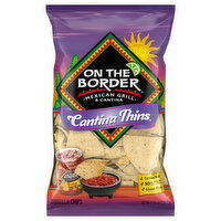 On the Border Tortilla Chips, Cantina Thins, 9.125 Ounce
