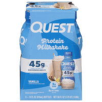 Quest Protein Milkshake, Vanilla, 4 Each