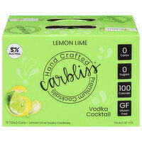 Carbliss Lemon Lime Vodka Cocktail, 12 Each