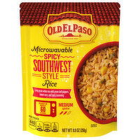 Old El Paso Microwavable Medium Spicy Southwest Style Rice, 8.8 Ounce