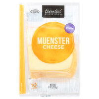 Essential Everyday Cheese, Muenster, Sliced, 10 Each