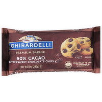 Ghirardelli Premium Baking Chocolate Chips, Bittersweet, 60% Cacao, 10 Ounce