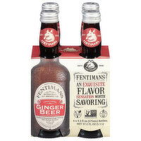 Fentimans Soda, Ginger Beer, Traditional, 4 Each
