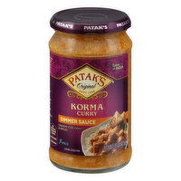 Pataks Simmer Sauce, Korma Curry, Mild, 15 Ounce