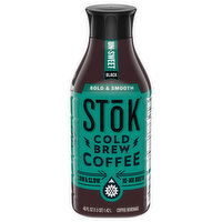 Stok Coffee, Bold & Smooth, Un-Sweet Black, Cold Brew, 48 Fluid ounce