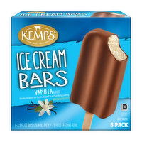 Kemps Ice Cream Bar, Vanilla, 6 Each