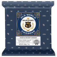 Sartori Cheese, Old World Cheddar, Aged & Sharp, 7 Ounce