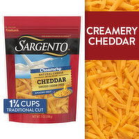 SARGENTO Sargento® Creamery Shredded Natural Cheddar Cheese, 7 oz., 7.285 Ounce