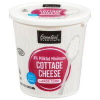 Essential Everyday Cottage Cheese, Large Curd, 4% Milkfat Minimum, 24 Ounce