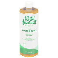 Wild Harvest Soap, Castile, Pure, Peppermint, 32 Fluid ounce