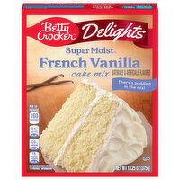 Betty Crocker Super Moist Cake Mix, French Vanilla, Delights, 13.25 Ounce