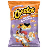 Cheetos Cheese Flavored Snacks, White Cheddar, Hoppin' Cheese Balls, 9 Ounce
