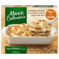 Marie Callender's Scalloped Potatoes, Creamy Cheese Sauce With Ham, Frozen Meal, 27 Ounce