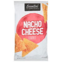 Essential Everyday Tortilla Chips, Nacho Cheese Flavored, 10 Ounce