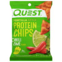 Quest Protein Chips, Chili Lime Flavor, Tortilla Style, 1.1 Ounce