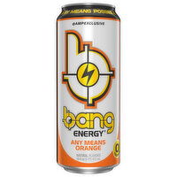 Bang Any Means Orange Energy Drink, 16 Fluid ounce