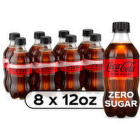 Coca-Cola Zero Sugar Soda Soft Drink, 8 Each