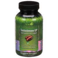 Irwin Naturals Testosterone UP, Liquid Soft-Gels, 60 Each