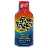 5-Hour Energy Regular Strength Berry Energy Shot, 1.93 Fluid ounce