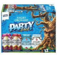 Angry Orchard Hard Cider, Assorted, Party Pack, 12 Each