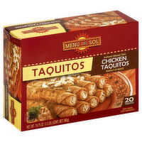 Menu Del Sol Taquitos, Chicken, 20 Each