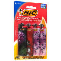 BiC Lighters, 4 Each