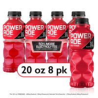 Powerade  Fruit Punch Sports Drink, 8 Each