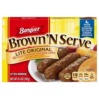 Banquet Brown ‘N Serve Lite Original Fully Cooked Sausage Links, 10 Each