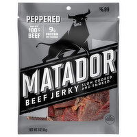 Matador Beef Jerky, Peppered, 3 Ounce