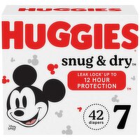 Huggies Snug & Dry Diapers, Disney Baby, 7 (Over 41 lb), 42 Each