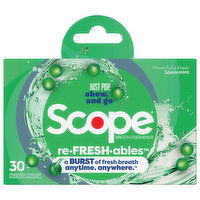 Scope Re-Fresh-ables Breath Freshener, Spearmint, 30 Each