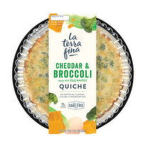 La Terra Fina Quiche, Cheddar & Broccoli, 23 Ounce