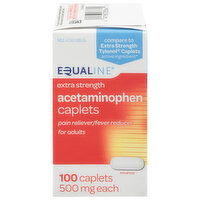 Equaline Acetaminophen, Extra Strength, 500 mg, Caplets, 100 Each