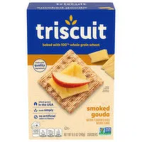 TRISCUIT Smoked Gouda Whole Grain Wheat Crackers, 8.5 Ounce