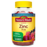 Nature Made Zinc, 30 mg, Gummies, Mixed Berry, 60 Each