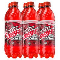 Mtn Dew Soda, Code Red, 6 Each