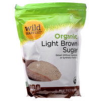 Wild Harvest Sugar, Organic, Light Brown, 24 Ounce