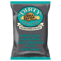 Dirty Deli Style Cracked Pepper & Sea Salt Potato Chips, 2 Ounce