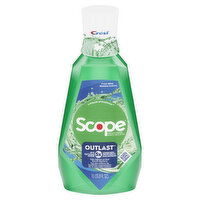 Crest Scope Crest Scope Outlast Mouthwash, Long Lasting Freshness, Kills Bad Breath Germs, Fresh Mint - 1L, 33.8 Fluid ounce