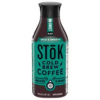 Stok Coffee Beverage, Cold Brew, Bold & Smooth, Un-Sweet, Black, 48 Fluid ounce