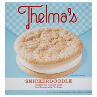 Thelma's 4-4 Fl. Oz. 4 Pack Ice Cream Sandwiches Thelma's Snickerdoodle Ice Cream Sandwich 4 Pack, 16 Fluid ounce