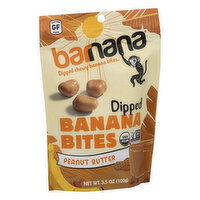 barnana Banana Bites, Organic, Peanut Butter, Dipped, Chewy, 3.5 Ounce