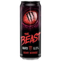 Monster The Beast Malt Beverage, Scary Berries, 24 Fluid ounce