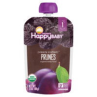 Happy Baby Organics Baby Food, Organic, Prunes, Stage 1, 3.5 Ounce