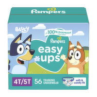 Pampers Easy Ups Easy Ups Training Underwear Boys Size 6 4T5T, 56 Each