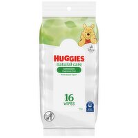 Huggies Natural Care Sensitive Baby Wipes, Unscented, 16 Each
